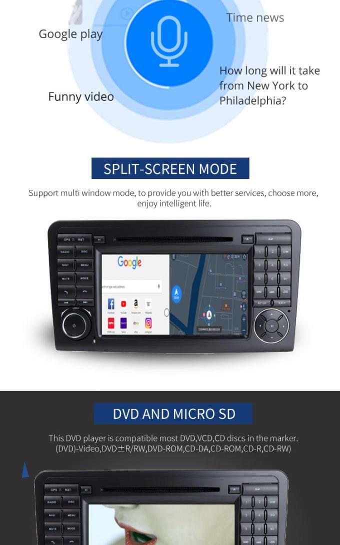 Lettore DVD AUS. di navigazione del benz di Mercedes della porta USB della macchina fotografica della parte posteriore di GPS con l'autoradio