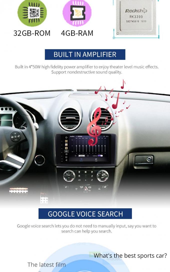 Bluetooth ha permesso al lettore DVD dell'automobile del benz di Mercedes, lettore DVD anteriore di navigazione del benz di Camrea