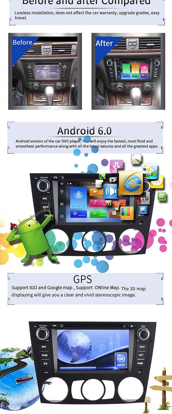 Bmw di Mirrorlink Android in lettore DVD dell'automobile, lettore DVD del Bmw dello schermo di Capasitive