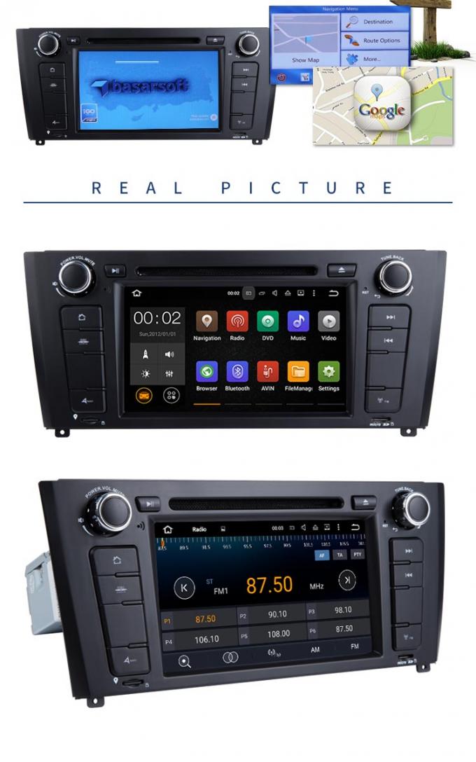 Lettore DVD di BMW GPS di multimedia dell'automobile con supporto radiofonico stereo GPS Android 7,1