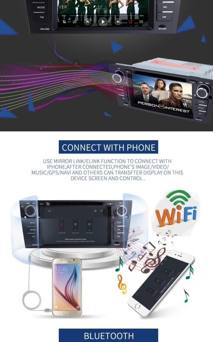 Sistema automatico Bluetooth del lettore DVD PX6 Android 8,1 di BMW GPS della radio dell'automobile - permesso a