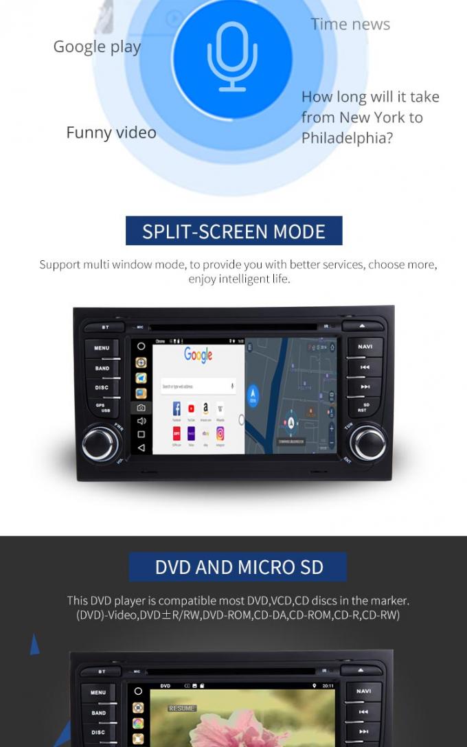 Lettore DVD a 7 pollici del touch screen con stereotipia radiofonica di navigazione Mp4 per l'automobile