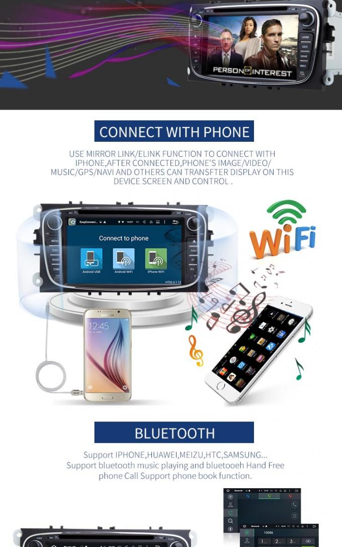 Stereotipia dell'automobile del touch screen del Usb di Canbus BT IPod con i Gps e Bluetooth