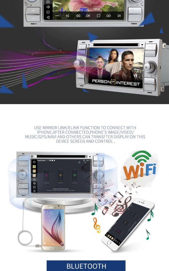 lettore DVD di 3G WIFI Ford Mondeo, player multimediale facile dell'automobile di operazione