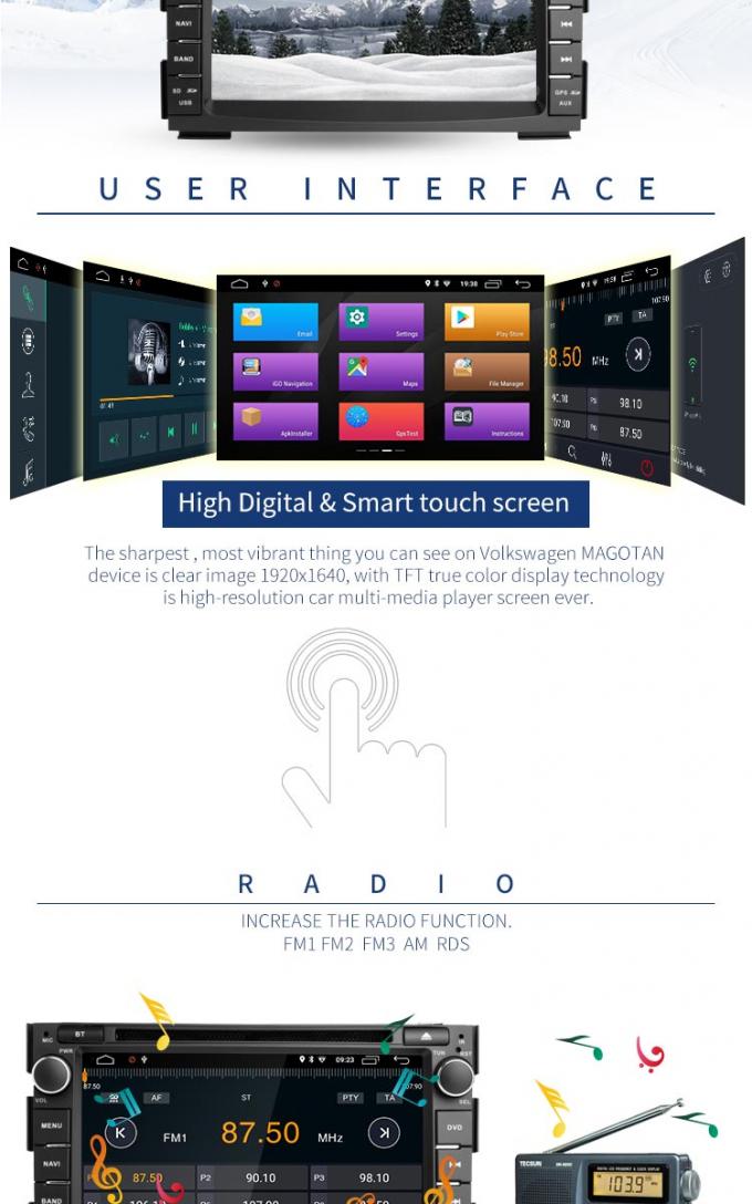 Giocatore stereo di baccano del doppio di KIA CEED Android con il porto USB LD8.1-5744 della carta di deviazione standard