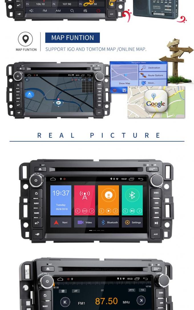 Stereotipia dell'automobile della radio di Android di navigazione di GPS, collegamento dello specchio fornito lettore DVD di baccano del doppio dell'automobile di Buick