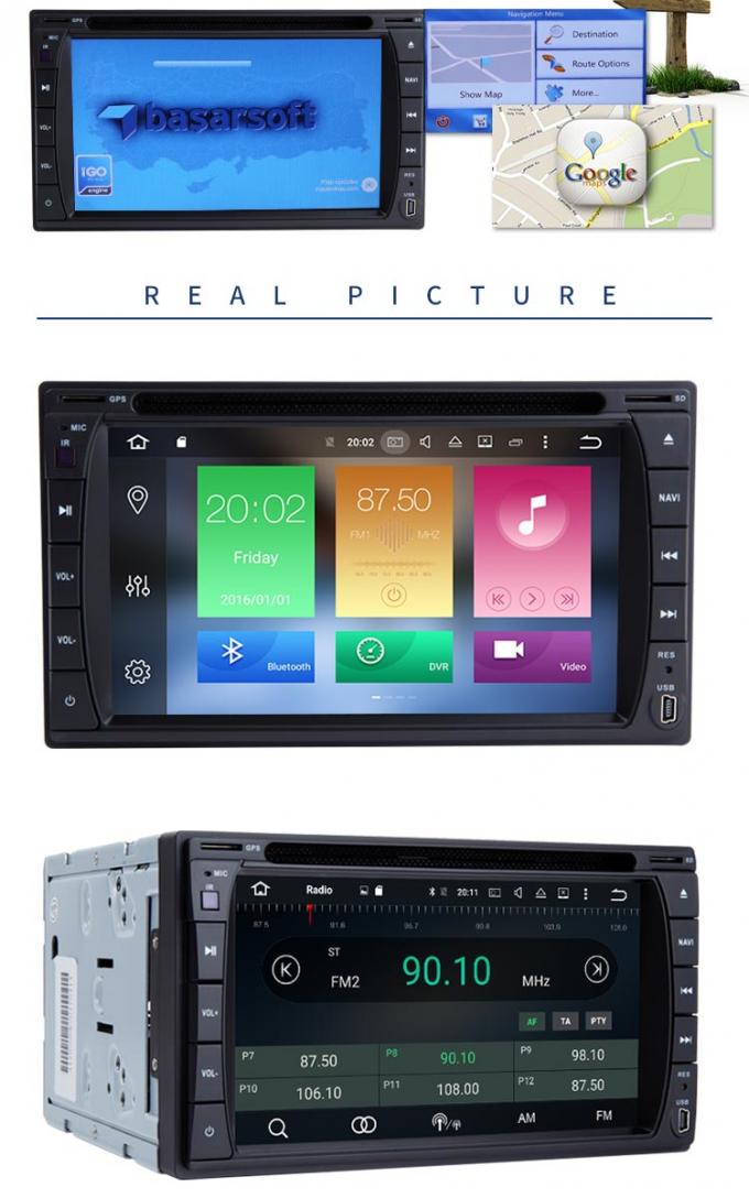 Mappa stereo dell'AUXINA di FM del giocatore di Android 8,0 Uuniversal dell'automobile a 7 pollici del touch screen