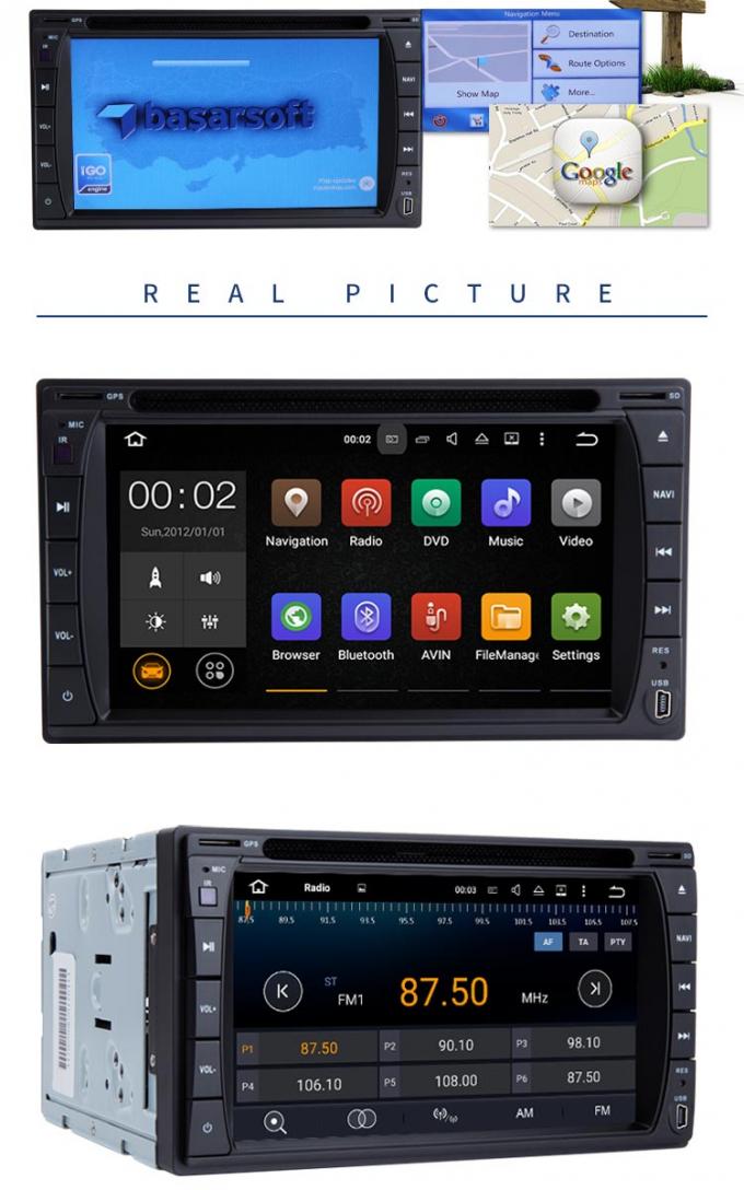 Touch screen a 6,2 pollici Android 7,1 in lettore DVD stereo dell'automobile con il porto della carta di deviazione standard