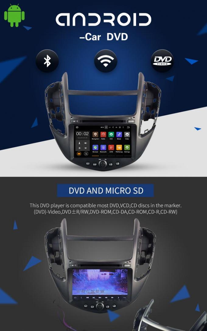 Lettore DVD dell'automobile di Android 7,1 Chevrolet con controllo BT RDS del volante