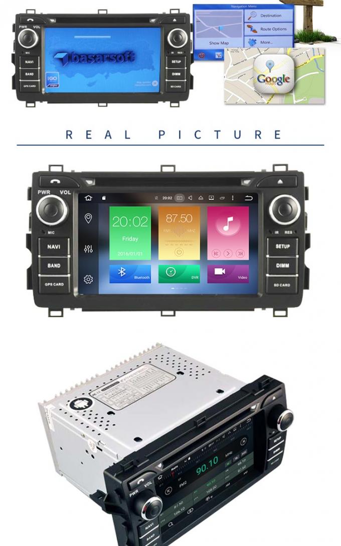 Il giocatore stereo IPod/Iphone della macchina fotografica DVR la OBD TPMS Toyota dell'automobile dell'automobile posteriore del lettore DVD ha sostenuto