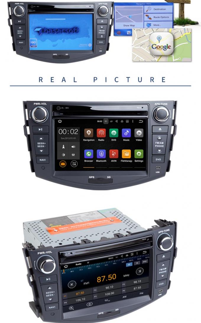 Lettore DVD dell'automobile di Android 7,1 Toyota con collegamento stereo dello specchio dei Gps Wifi l'audio