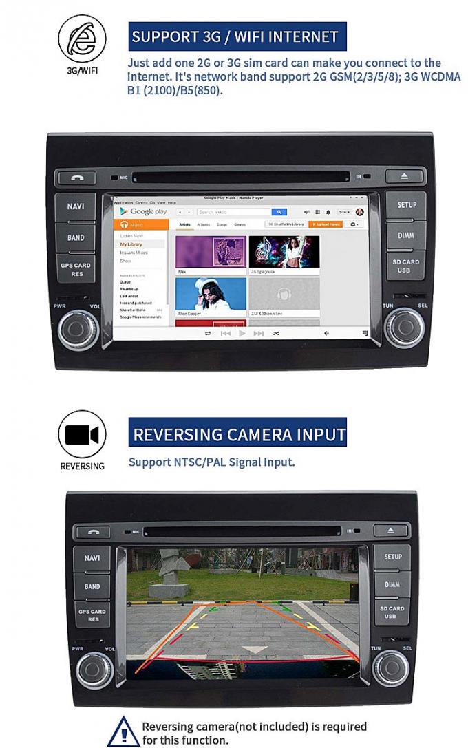 Lettore DVD Android 7,1 dell'automobile del touch screen con stereotipia radiofonica Mp4 per il BRAVO