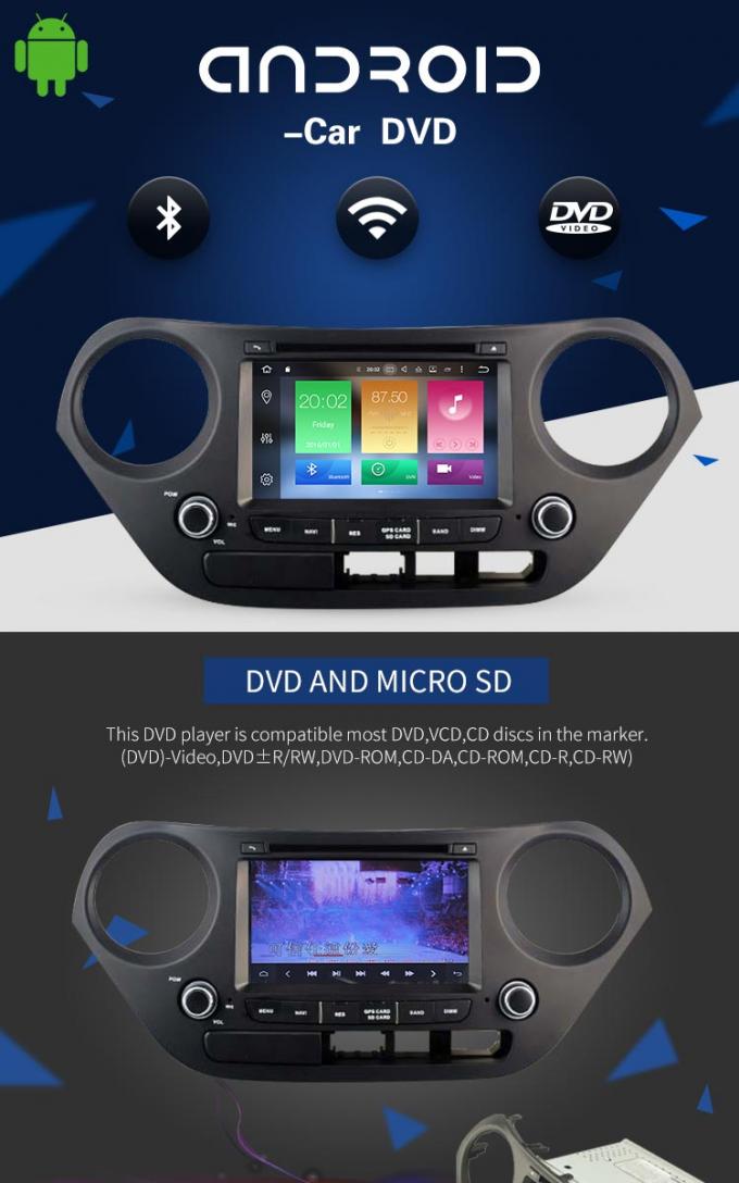 Lettore DVD di collegamento SWC Hyundai Elantra dello specchio, lettore DVD incorporato del portatile di GPS Hyundai