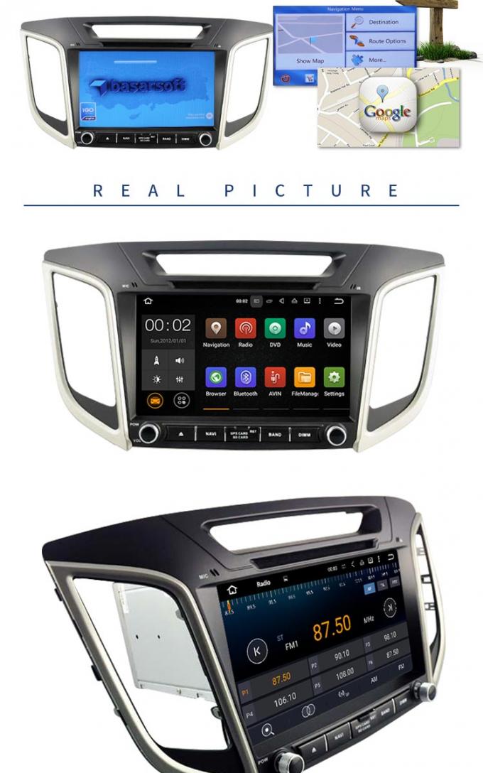Supporto incorporato di collegamento dello specchio del lettore DVD dell'automobile di Hyundai del sistema di navigazione di GPS
