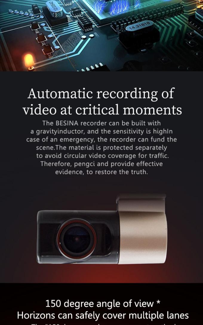 Il lettore DVD dell'automobile della macchina fotografica DVR dell'automobile parte la visione notturna che la macchina fotografica anteriore USB ha alimentato