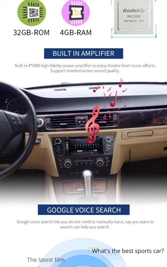 Funzione fornita cruscotto MP3 MP5 del lettore DVD FM/AM di BMW GPS dell'automobile di Android 8,1