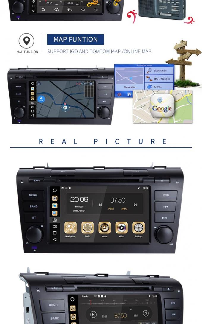 Stereotipia radiofonica stereo dell'automobile di BT WIFI con il lettore DVD dei Gps, 8 lettore DVD dell'automobile del centro HD